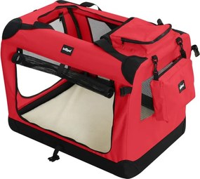 Leopet Prepravný box pre psov XXXL,102 x 69 x 69 cm, červený