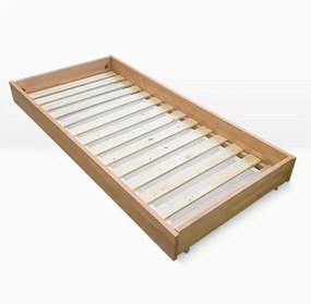 Rozkladacia drevená posteľ z buku - Mirabel2, 90x200 cm, Olejový vosk
