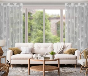 ZÁCLONA NA KRÚŽKOCH HELEN 140X260 CM LISTY