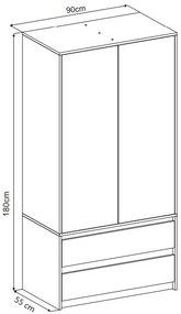 Detská šatníková skriňa B9 - STAVEBNÉ STROJE