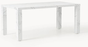 Jedálenský stôl so vzhľadom mramoru Carl, 180 x 90 cm
