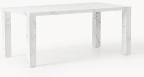 Jedálenský stôl so vzhľadom mramoru Carl, 180 x 90 cm