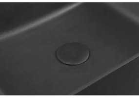 Sapho - Umývadlo na dosku FORMIGO 47,5x36,5 cm betón/čierna