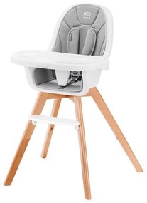 Kinderkraft KINDERKRAFT - Detská jedálenská stolička 2v1 TIXI šedá AG0125