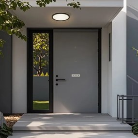 Brilagi - LED Kúpeľňové svietidlo ULTRA SLIM LED/18W/230V pr. 30 cm čierna IP54