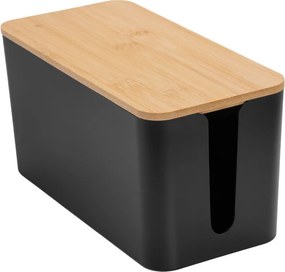 Organizér na káble VOJENS čierny / hnedý