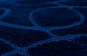 Kúpeľňový koberček Kobe Navy granátový, línie