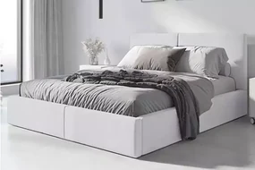 Posteľ HILTON WHITE s úložným priestorom