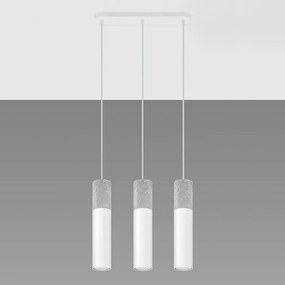 Závesná lampa Pennala 3 biela