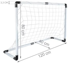 Futbalová bránka + lopta + pumpička