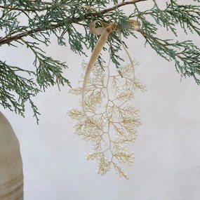 Luxusný dekoračný záves so sklenenými perličkami Glaze Forest - 10*13 cm