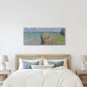 Obraz - Claude Monet, Cliff Walk at Pourville, reprodukcia (120x50 cm)