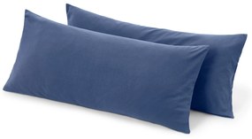 Obliečky na vankúš z mikrovlákna, 2 ks, tmavomodré