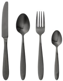 4-dielna súprava príborov v čiernej farbe Bloomingville Cutlery Eleganza