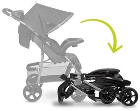 Lionelo - Športový kočík EMMA PLUS čierna