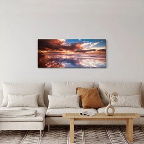 Obraz - Večerná pláž (120x50 cm)