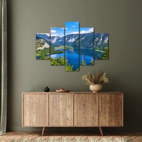 Obraz - Halštatské jazero, Hallstatt, Rakúsko (150x105 cm)