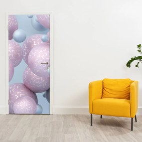Fototapeta na dvere - Pastelové gule (95x205cm)