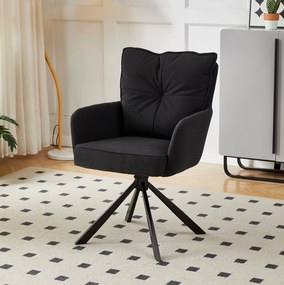 Otočná stolička MAGNUS čierna