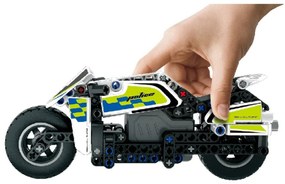 Stavebnica iM.MASTER policajná motorka na spätné natiahnutie, 193 dielikov
