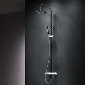 Sprchový systém AM.PM Spike F07PA400 s termostatickou sprchovou batériou, chróm