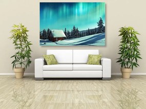 Obraz rozprávková zimná krajina - 120x80