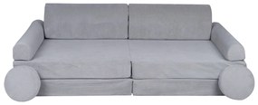 Variabilná detská pohovka MeowBaby® Premium, grey