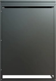 Kovový prístrešok pre 3 popolnice, antracit, 197×116×80 cm