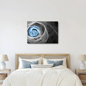 Obraz - Abstraktné ruže modrá (70x50 cm)