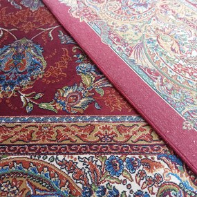 DY Exkluzívny Qum Silk 08 Červený koberec Rozmer: 160x230 cm