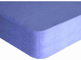 INTERMEDIC Posteľná plachta Jersey 200x220 cm - 004 - Modrá