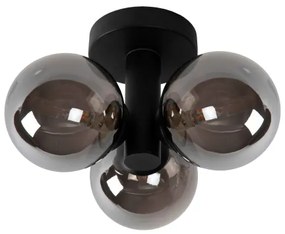 Lucide 74116/03/30 - Kúpeľňové stropné svietidlo TRUDY 3xG9/40W/230V IP44 čierna