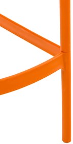 Plastová barová stolička DS10778434 - Oranžová