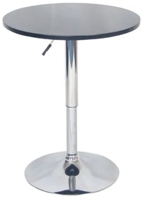 Kondela Barový stôl, BRANY New, s nastaviteľnou výškou, čierna