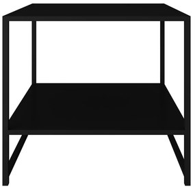 Čierny kovový odkladací stolík Canett Lite, 50 x 50 cm