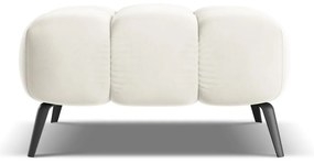 Biela zamatová podnožka Nalu – Makamii