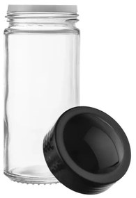 Orion Sada 16ks koreničiek BLACK 80ml + 4ks nerezový organizér na koreničky VASKY - NEREZ + sada 24ks štítkov