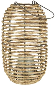 IB Laursen Lucerna na sviečku COASTAL LIGHT z morskej trávy 37x20 cm