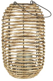 IB Laursen Lucerna na sviečku COASTAL LIGHT z morskej trávy 37x20 cm