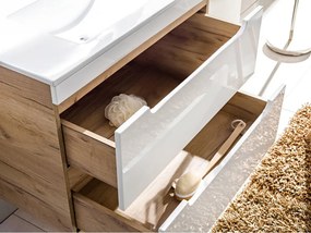 Comad Kúpeľňová skrinka pod umývadlo Aruba White 80 dub craft/biela