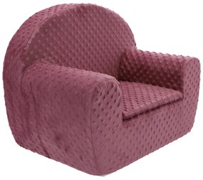 Detské kresielko MINKY - tmavo ružové