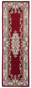 Červený vlnený koberec Flair Rugs Aubusson, 67 x 210 cm