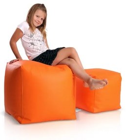 Sedací vak taburetka malá oranžová