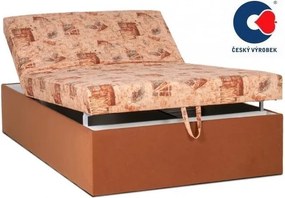Polohovacia posteľ Alex Senior 140cm, hnedá (č.213/49 , matrace b do 120 kg)