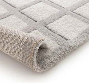 DY Sivý koberec s geometrickým vzorom Serenity 03 Rozmer: 80x150 cm