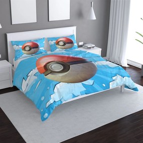 Sablio Obliečky Pokemon ball Obloha - 140x200 / 90x70