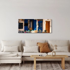 Obraz - Grécke posedenie (120x50 cm)