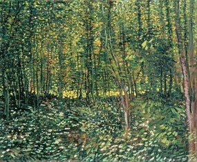 Vincent van Gogh - Umelecká tlač Trees and Undergrowth, 1887, (40 x 35 cm)