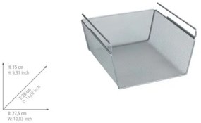WENKO 53142100 - Košík 27,5x28 cm strieborný