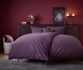 Flanelová posteľná bielizeň, štandardná veľkosť, fialová